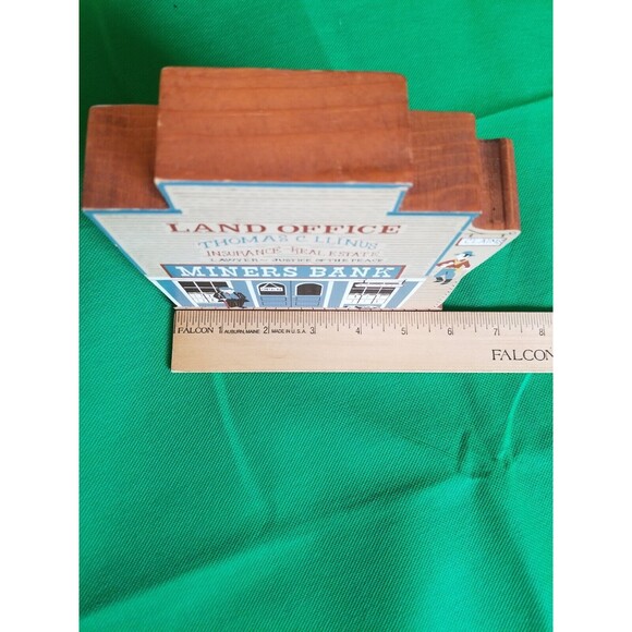 The Cat’s Meow Vintage Wild West Series Miner's Bank Wooden Decor - Picture 6 of 6